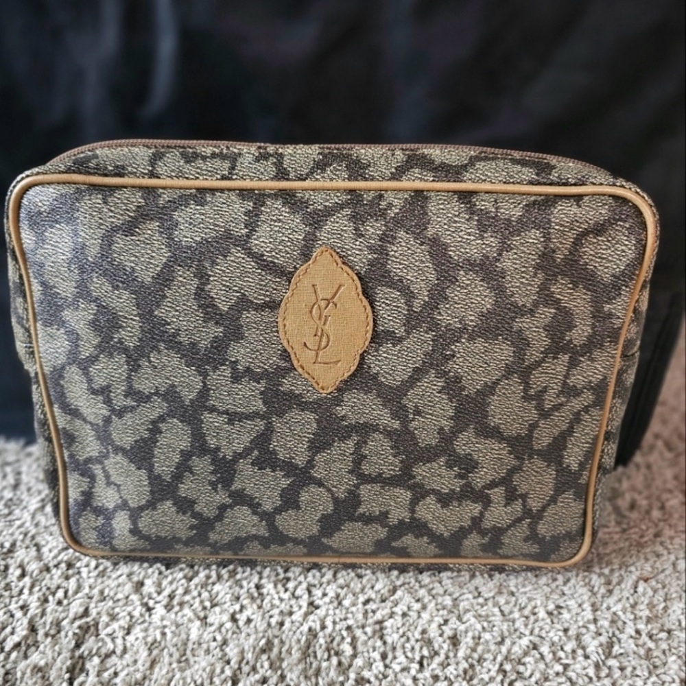 Yves Saint  Laurent Giraffe Print Pouch or Crossbody